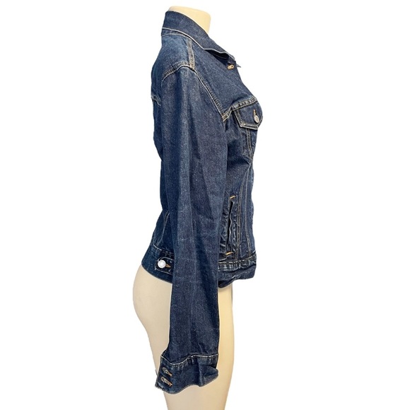 Levi’s Red Tab Jean Jacket Dark Wash Blue Stretch Denim - Picture 6 of 14